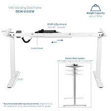 VIVO Electric Height Adjustable 63”x32" Desk Curved w/ Memory Keypad