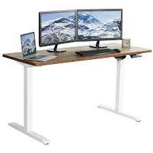 Load image into Gallery viewer, VIVO 60&quot; x 24&quot; Electric Desk with Black Frame and Memory Pad