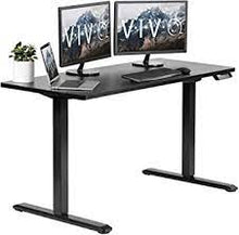 Load image into Gallery viewer, VIVO 60&quot; x 24&quot; Electric Desk with Black Frame and Memory Pad