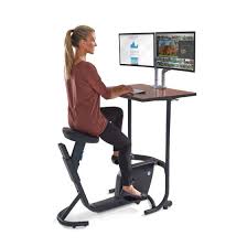 Home Office Standing Desk Exercise Bike Height Adjustable Cycle