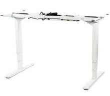 Load image into Gallery viewer, VIVO DUAL MOTOR ELECTRIC STAND UP DESK FRAME WITH CABLE  MANAGEMENT RACK, ERGONOMIC