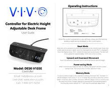 Load image into Gallery viewer, VIVO Electric Dual Motor Stand Up Desk Frame with Cable Management Rack, Ergonomic Height Adjustable Standing DIY Workstation, DESK-V103. You can DYI your own Standing Desk with this potent frame, thick leg in steel construction with a load capacity of 275 pounds! Its three piece telescopic height adjustment legs go from sitting to standing in seconds with a touch of a button. Hidden multi-motors speed up the lift mechanism by 1.5&quot; per second!  