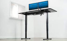 Load image into Gallery viewer, VIVO DUAL MOTOR ELECTRIC STAND UP DESK FRAME WITH CABLE  MANAGEMENT RACK, ERGONOMIC