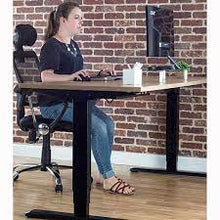 Load image into Gallery viewer, VIVO DUAL MOTOR ELECTRIC STAND UP DESK FRAME WITH CABLE  MANAGEMENT RACK, ERGONOMIC