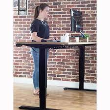 VIVO DUAL MOTOR ELECTRIC STAND UP DESK FRAME WITH CABLE  MANAGEMENT RACK, ERGONOMIC