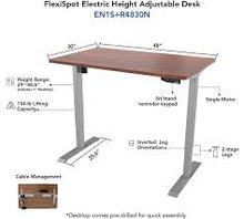 Load image into Gallery viewer, Electric Height Adjustable Standing Desk EN1 - 48&quot; W