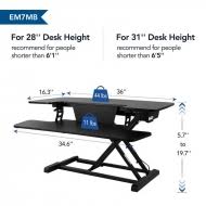 Load image into Gallery viewer, Motorized AlcoveRiser Standing Desk Converters EM6