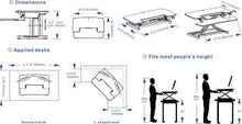 Load image into Gallery viewer, Motorized AlcoveRiser Standing Desk Converter EM7M 36&quot; &amp; 40&quot;