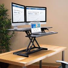 Load image into Gallery viewer, Motorized AlcoveRiser Standing Desk Converter EM7M 36&quot; &amp; 40&quot;