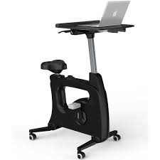 V9 W/ DESKTOP - Home Office Height Adjustable Cycle Desk Bike