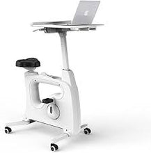 Load image into Gallery viewer, V9 W/ DESKTOP - Home Office Height Adjustable Cycle Desk Bike