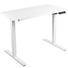 VIVO Electric Height Adjustable 43 x 24 inch Memory Stand Up Desk, White