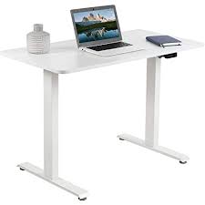 VIVO Electric Height Adjustable 43 x 24 inch Memory Stand Up Desk, White