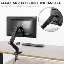 Load image into Gallery viewer, VIVO Counterbalance Gas Spring Desk Mount Monitor Stand w/ USB and Audio Ports (STAND-V001OU)