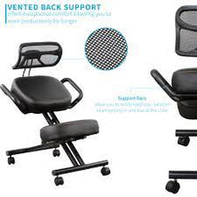 Load image into Gallery viewer, Adjustable Ergonomic Kneeling Chair with Back Support