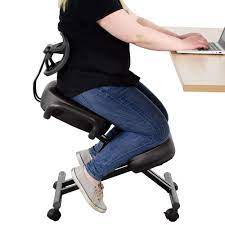 Adjustable Ergonomic Kneeling Chair with Back Support