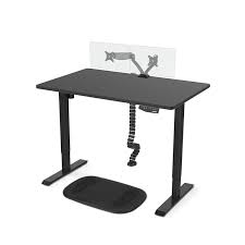 Combo: Standing Desk + Cable Spine +Anti-Fatigue MAt + Dual Monitor Mount