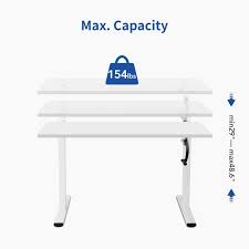 Height Adjustable Workstation  With a height range of 29" to 48.6" (with 1-inch desktop included), anyone can find their favorite working heights for maximum comfort. Transitions are smooth and easy thanks to the durable manual hand crank.