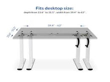 Load image into Gallery viewer, Large Tabletop Surface  The spacious work surface provides plenty of space for multi-monitor and laptop setups along with ongoing projects, accessories, and anything else.