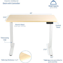 Load image into Gallery viewer, VIVO Electric Standing Desk 43&quot; x 24&quot;