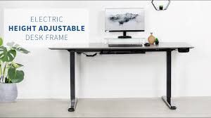 VIVO Electric Stand Up Desk Frame with Memory Touch Pad, Single Motor Ergonomic Height Adjustable Base-V102E