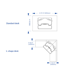 Load image into Gallery viewer, Motorized AlcoveRiser Standing Desk Converter EM7M 36&quot; &amp; 40&quot;