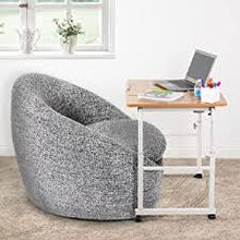 Load image into Gallery viewer, VIVO Mobile Height Adjustable Desk for Kids and Adults | Interactive Workstation Spacious desk with rolling lockable caster to move around. Ease for kids&#39; little fingers. Cup holder, interactive top to release the inner creativity. Height and lenght adjustable. Fits couches, chairs, beds 