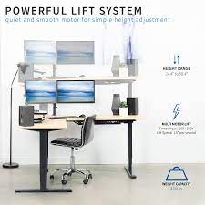 Black Electric Multi Motor Corner Desk Frame