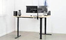Load image into Gallery viewer, Black Electric Multi Motor Corner Desk Frame