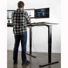 Black Electric Multi Motor Corner Desk Frame