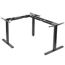 Black Electric Multi Motor Corner Desk Frame