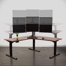 Load image into Gallery viewer, Black Electric Multi Motor Corner Desk Frame