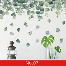 Load image into Gallery viewer, Nature Green Leaf Weed Wall Sticker for Bedroom Living room Décor 3D Tile Stickers Vinyl Wall Decals wallpaper Home Decoration