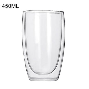 New 6Pcs 80ml 2.7oz Glass Double Walled Heat Insulated Tumbler Espresso Tea Cup coffee mug