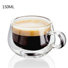 Load image into Gallery viewer, New 6Pcs 80ml 2.7oz Glass Double Walled Heat Insulated Tumbler Espresso Tea Cup coffee mug