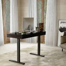 Load image into Gallery viewer, Classy Height Adjustable Desk combine elegant design with flexible heigh adjustments, buitl in storage, hassle-free installation, supports both your style and wellbeing.