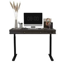 Load image into Gallery viewer, Classy Standing Desk has a powerful motor built into desktop from the sitting position to standing position wit the press of a button.