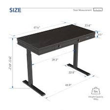 Load image into Gallery viewer, Classy Heigh Adjustable Standing Desk w/ 3 Built in USB ports